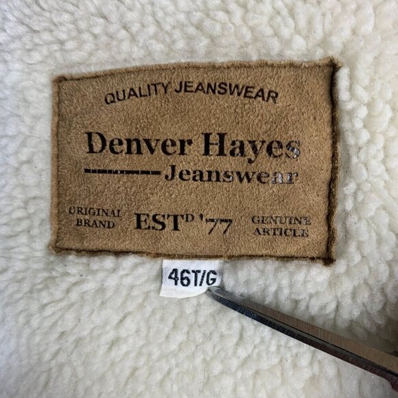 Vintage Denver Haynes Sherpa Lined Jean Jacket - Picture 9 of 14